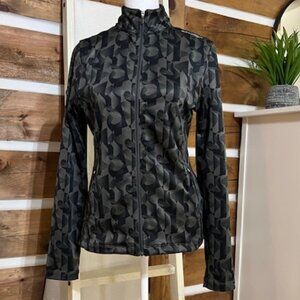 Saucony women's lightweight jacket, size Small, black/dark olive/gray